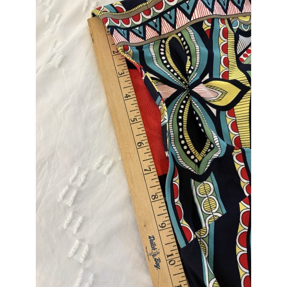 Laundry Shift Dress Lined Size Small Red Geometric Boho Tribal Print - Picture 9 of 9